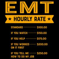 Emt Hourly Rate Labour Day Paramedic Workers Day Gift 7-Panel Snapback Hat