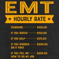 Emt Hourly Rate Labour Day Paramedic Workers Day Gift Adult Drive Performance Visor