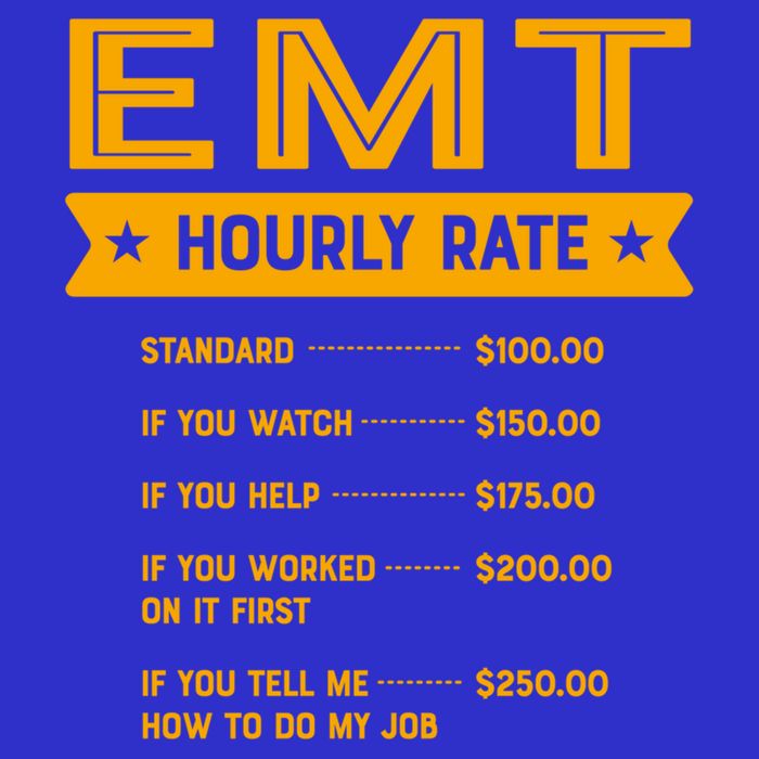 Emt Hourly Rate Labour Day Paramedic Workers Day Gift Womens T-Shirt