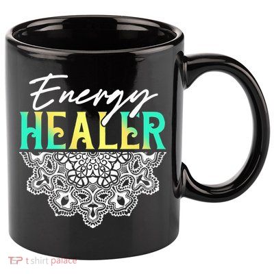 Energy Healer Reiki Master Yoga Spiritual Chakra Japanese 11oz C Handle Ceramic Mug