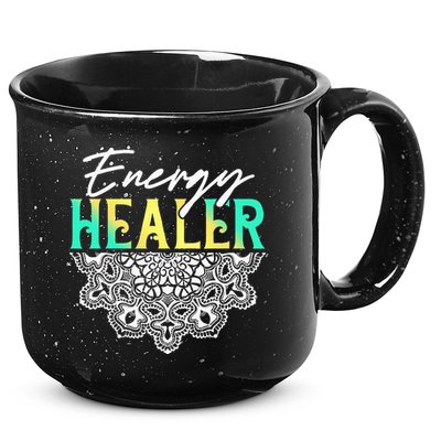 Energy Healer Reiki Master Yoga Spiritual Chakra Japanese 15oz Campfire Ceramic Mug