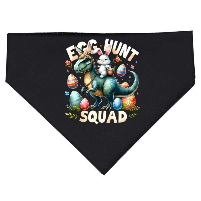 Egg Hunt Squad Bunny Dinosaur Easter Day Bunny Egg Hunt USA-Made Doggie Bandana