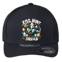 Egg Hunt Squad Bunny Dinosaur Easter Day Bunny Egg Hunt Flexfit Unipanel Trucker Cap