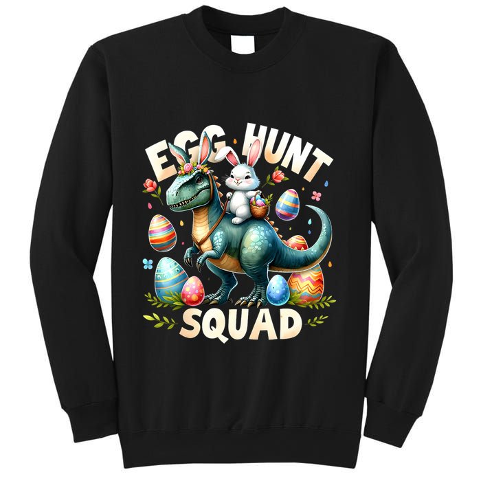 Egg Hunt Squad Bunny Dinosaur Easter Day Bunny Egg Hunt Sweatshirt