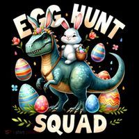 Egg Hunt Squad Bunny Dinosaur Easter Day Bunny Egg Hunt Tall T-Shirt
