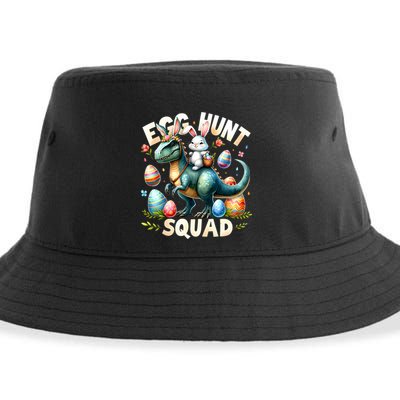 Egg Hunt Squad Bunny Dinosaur Easter Day Bunny Egg Hunt Sustainable Bucket Hat