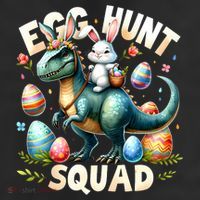 Egg Hunt Squad Bunny Dinosaur Easter Day Bunny Egg Hunt 11oz C Handle Ceramic Mug