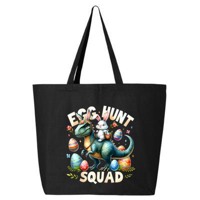 Egg Hunt Squad Bunny Dinosaur Easter Day Bunny Egg Hunt 25L Jumbo Tote