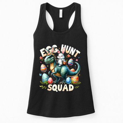Egg Hunt Squad Bunny Dinosaur Easter Day Bunny Egg Hunt Womens Tank Top