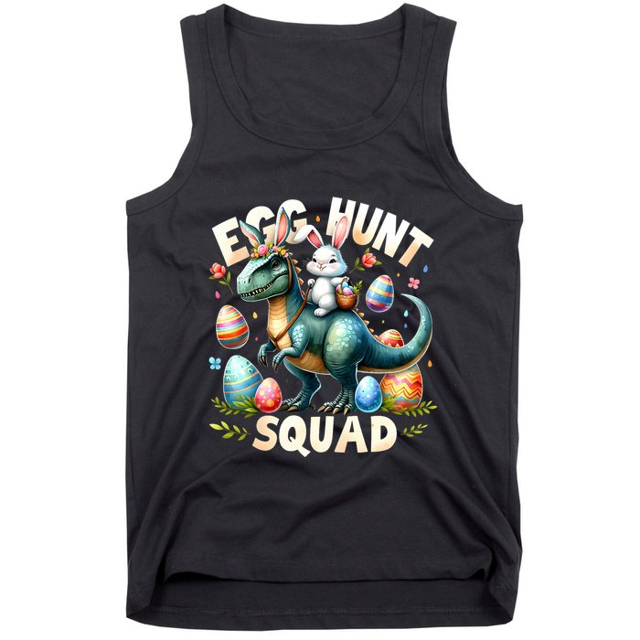 Egg Hunt Squad Bunny Dinosaur Easter Day Bunny Egg Hunt Tank Top