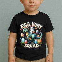 Egg Hunt Squad Bunny Dinosaur Easter Day Bunny Egg Hunt Toddler T-Shirt