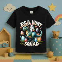 Egg Hunt Squad Bunny Dinosaur Easter Day Bunny Egg Hunt Toddler T-Shirt