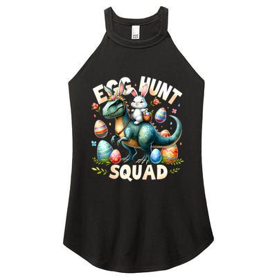 Egg Hunt Squad Bunny Dinosaur Easter Day Bunny Egg Hunt Women's Perfect Tri Rocker Tank
