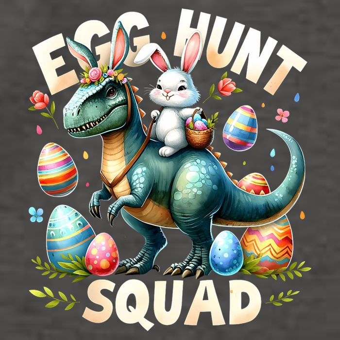Egg Hunt Squad Bunny Dinosaur Easter Day Bunny Egg Hunt Vector Backpack