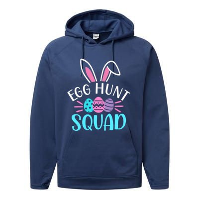 Egg Hunt Squad Gift Hunting Season Funny Easter Day Meaningful Gift Performance Fleece Hoodie