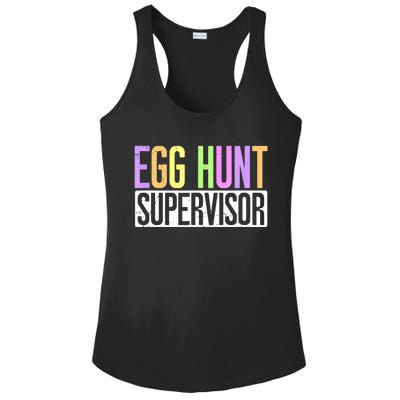 Egg Hunt Supervisor Egg Hunting Party Mom Dad Adult Easter Ladies PosiCharge Competitor Racerback Tank