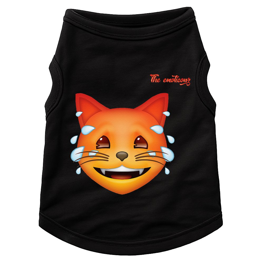 Emoji Heated Sweating Cat Face Doggie Tank