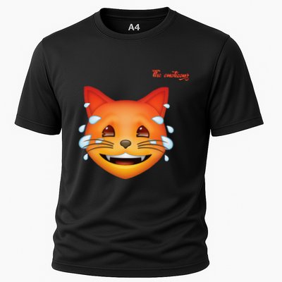 Emoji Heated Sweating Cat Face Performance Shirt