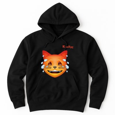 Emoji Heated Sweating Cat Face Hoodie