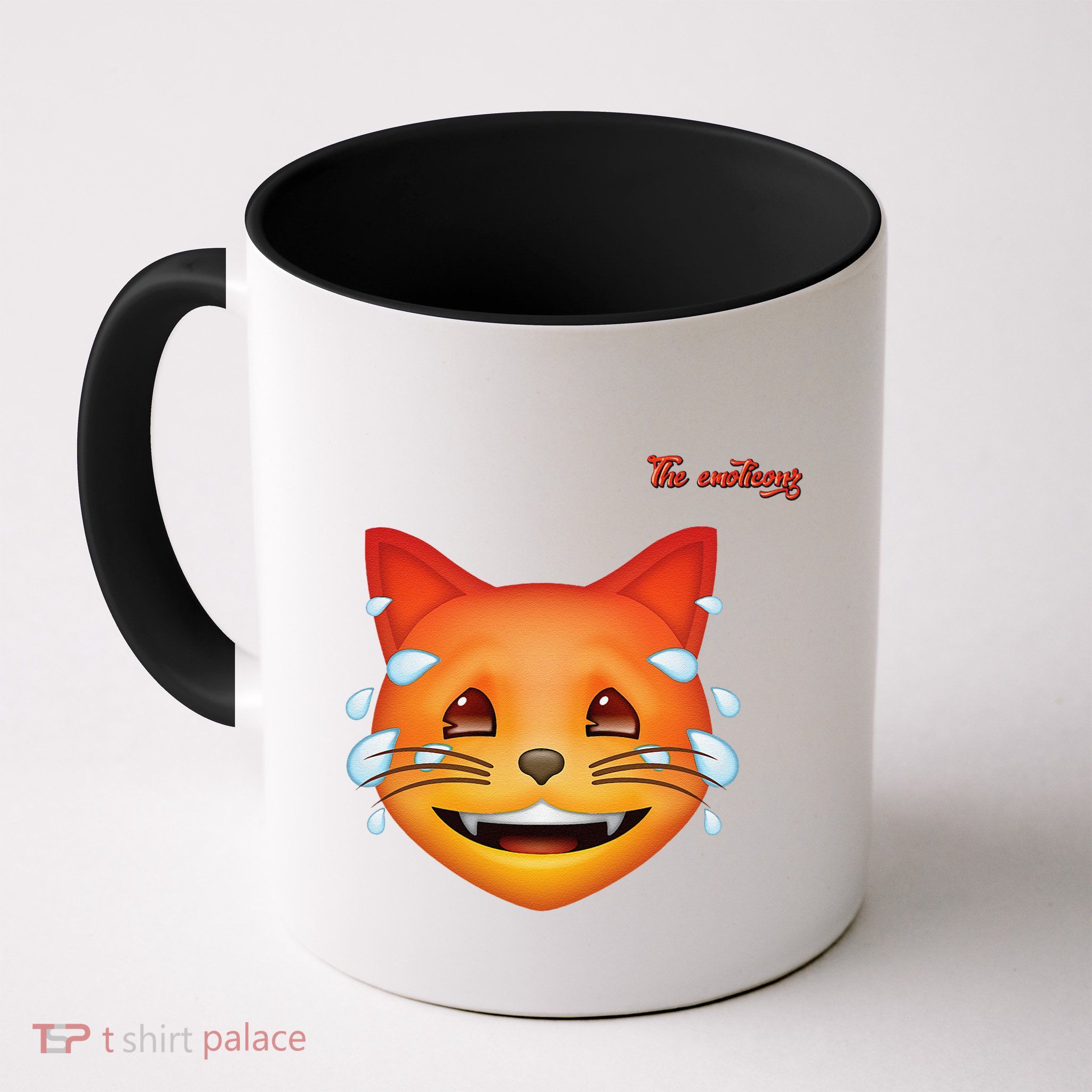 Emoji Heated Sweating Cat Face Mug