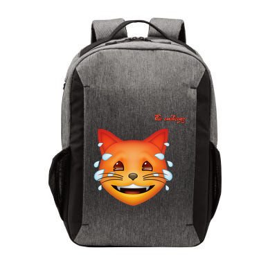 Emoji Heated Sweating Cat Face Vector Backpack