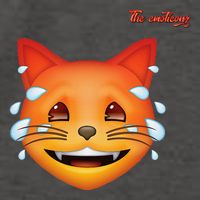 Emoji Heated Sweating Cat Face Vector Backpack