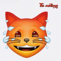 Emoji Heated Sweating Cat Face Garment-Dyed Sweatshirt