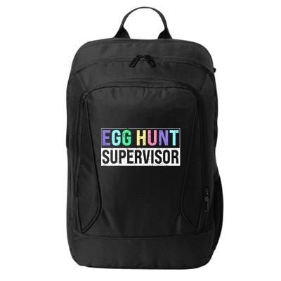 Egg Hunt Supervisor Egg Hunting Party Mom Dad Adult Easter City Backpack