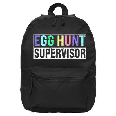 Egg Hunt Supervisor Egg Hunting Party Mom Dad Adult Easter 16 in Basic Backpack