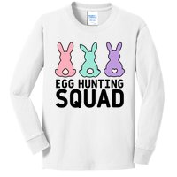 Egg Hunting Squad Easter Funny Kids Long Sleeve Shirt