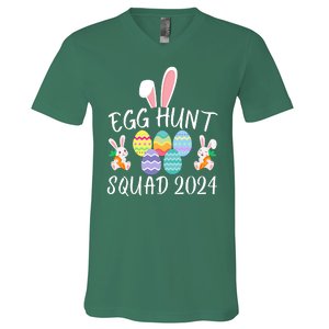 Egg Hunt Squad 2024 Funny Easter Day 2024 Egg Hunt Easter Eggs Hunter V-Neck T-Shirt