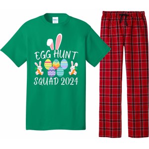 Egg Hunt Squad 2024 Funny Easter Day 2024 Egg Hunt Easter Eggs Hunter Pajama Set