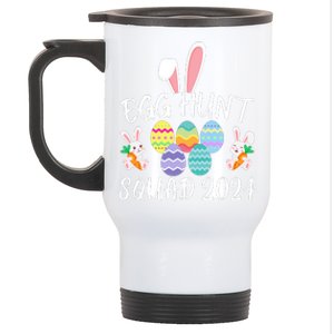 Egg Hunt Squad 2024 Funny Easter Day 2024 Egg Hunt Easter Eggs Hunter Stainless Steel Travel Mug