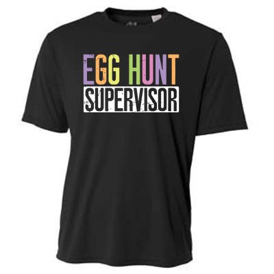 Egg Hunt Supervisor Egg Hunting Party Mom Dad Adult Easter Cooling Performance Crew T-Shirt