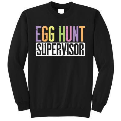 Egg Hunt Supervisor Egg Hunting Party Mom Dad Adult Easter Tall Sweatshirt