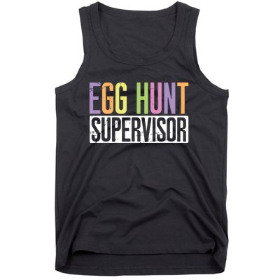 Egg Hunt Supervisor Egg Hunting Party Mom Dad Adult Easter Tank Top