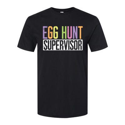 Egg Hunt Supervisor Egg Hunting Party Mom Dad Adult Easter Softstyle CVC T-Shirt