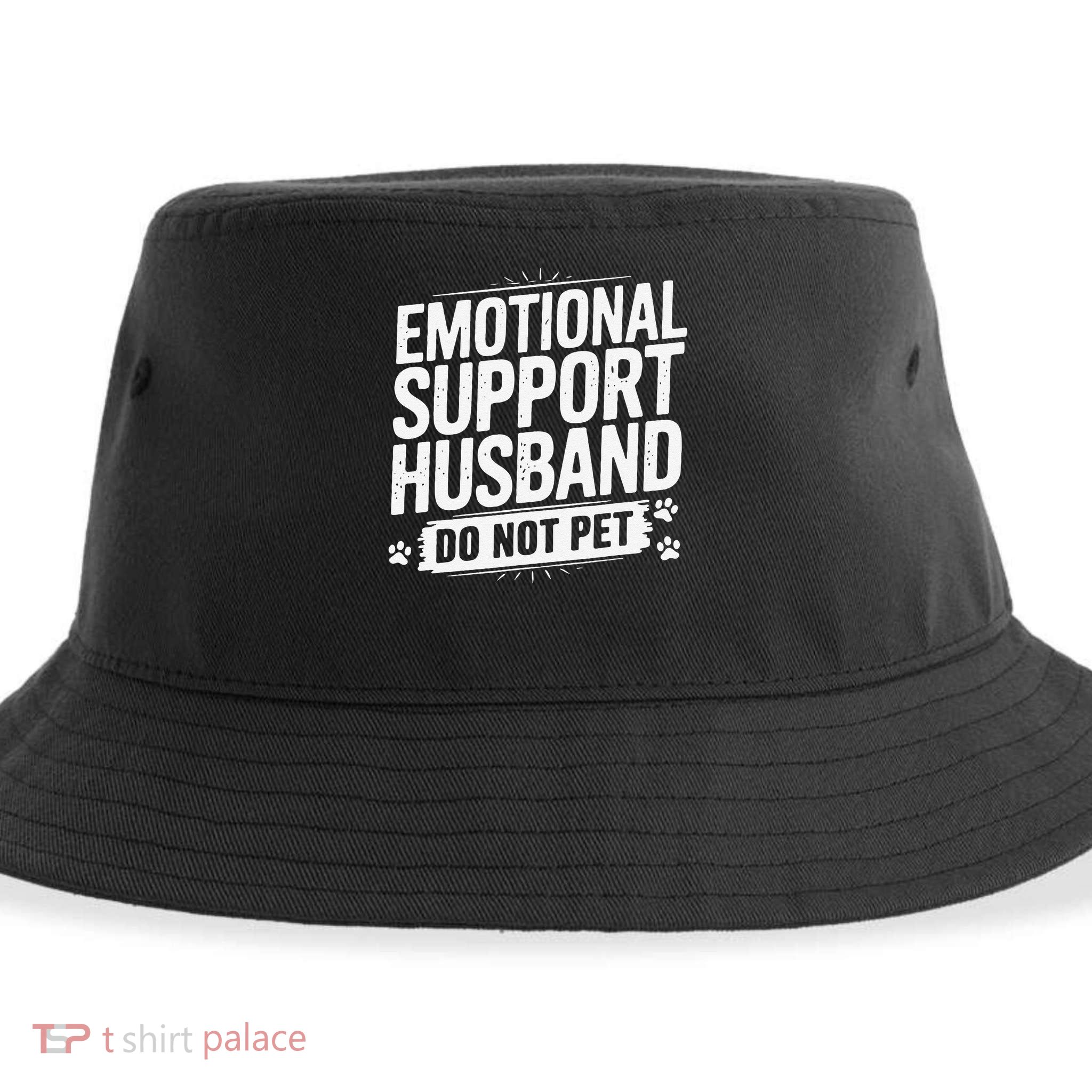Emotional Husband Support Do Not Pet Funny Husband Humor Sustainable Bucket Hat