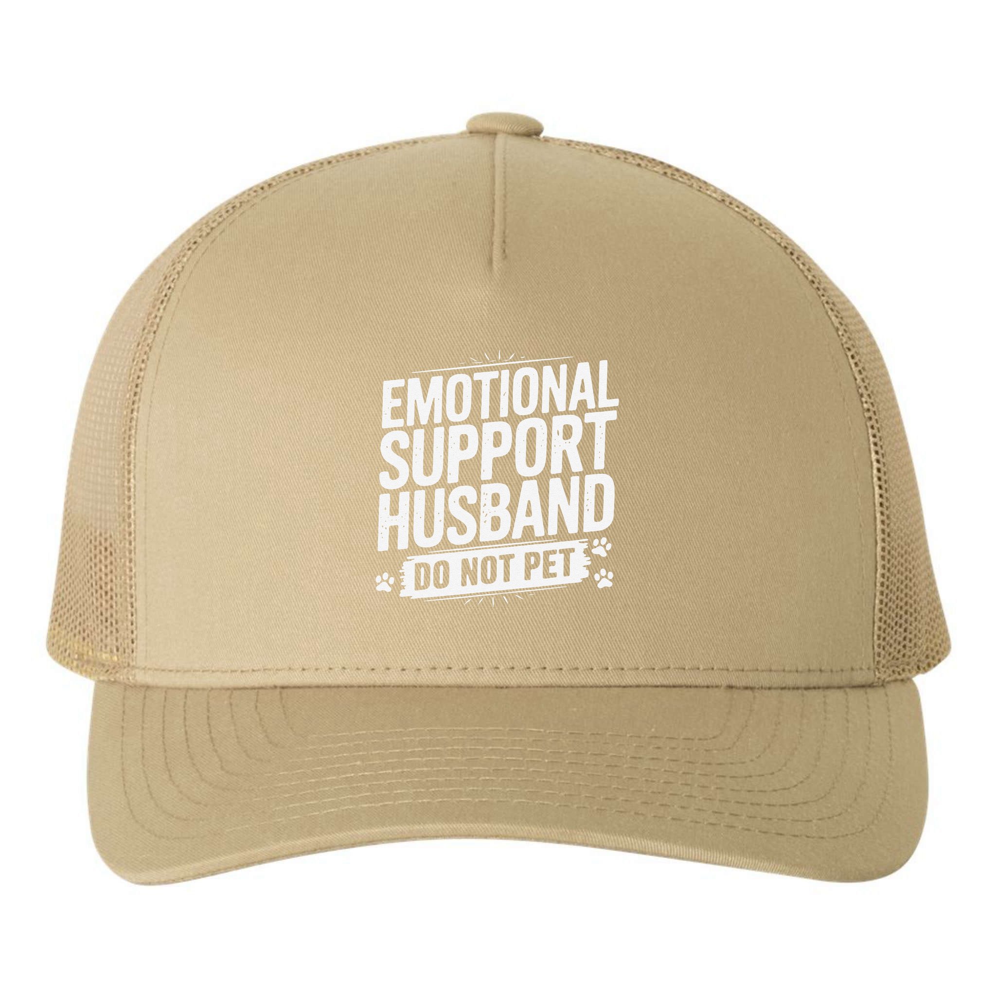 Emotional Husband Support Do Not Pet Funny Husband Humor Yupoong Adult 5-Panel Trucker Hat