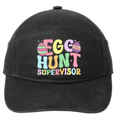 Egg Hunt Supervisor Mom Dad 7-Panel Snapback Hat