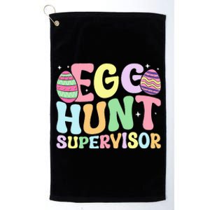 Egg Hunt Supervisor Mom Dad Platinum Collection Golf Towel