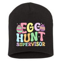 Egg Hunt Supervisor Mom Dad Short Acrylic Beanie