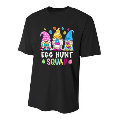 Egg Hunt Squad Gnomes Happy Easter Day Gnomes Bunny Egg Hunt Gift Youth Performance Sprint T-Shirt