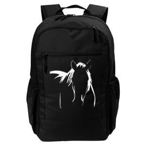 Elegant Horse Silhouette Graphic Art Design For Horse Lovers Daily Commute Backpack