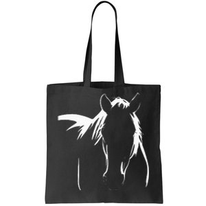 Elegant Horse Silhouette Graphic Art Design For Horse Lovers Tote Bag