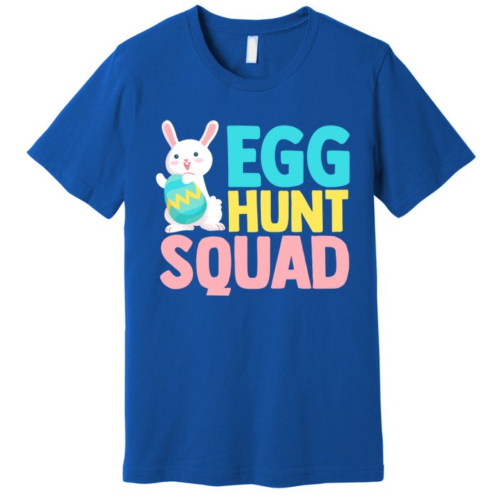 Egg Hunt Squad Easter Eggs Bunny Lover Holy Week Christian Gift Premium T-Shirt