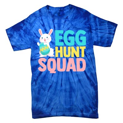 Egg Hunt Squad Easter Eggs Bunny Lover Holy Week Christian Gift Tie-Dye T-Shirt