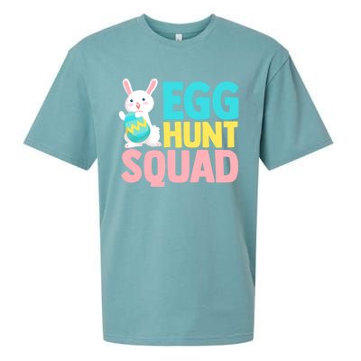 Egg Hunt Squad Easter Eggs Bunny Lover Holy Week Christian Gift Sueded Cloud Jersey T-Shirt