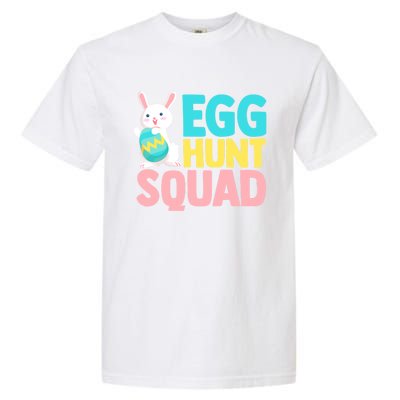 Egg Hunt Squad Easter Eggs Bunny Lover Holy Week Christian Gift Garment-Dyed Heavyweight T-Shirt