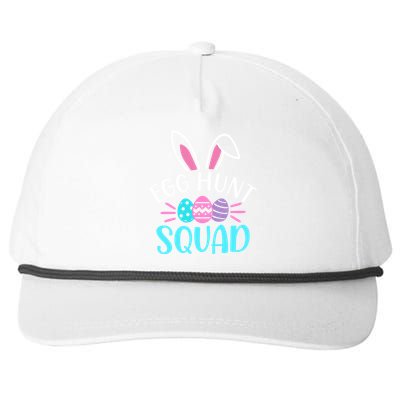 Egg Hunt Squad Great Gift Hunting Season Funny Easter Day Funny Gift Snapback Five-Panel Rope Hat